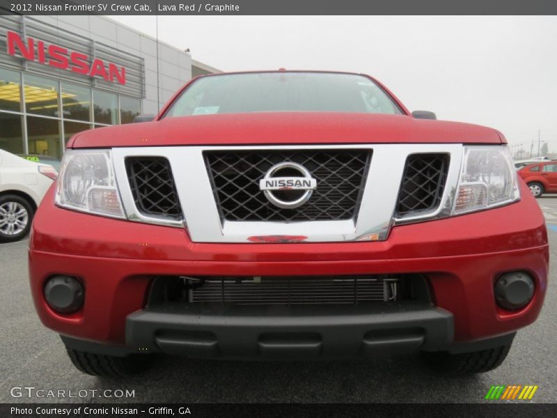 Lava Red / Graphite 2012 Nissan Frontier SV Crew Cab