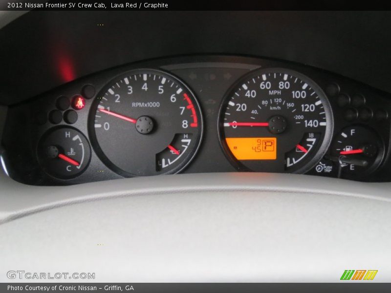 Lava Red / Graphite 2012 Nissan Frontier SV Crew Cab