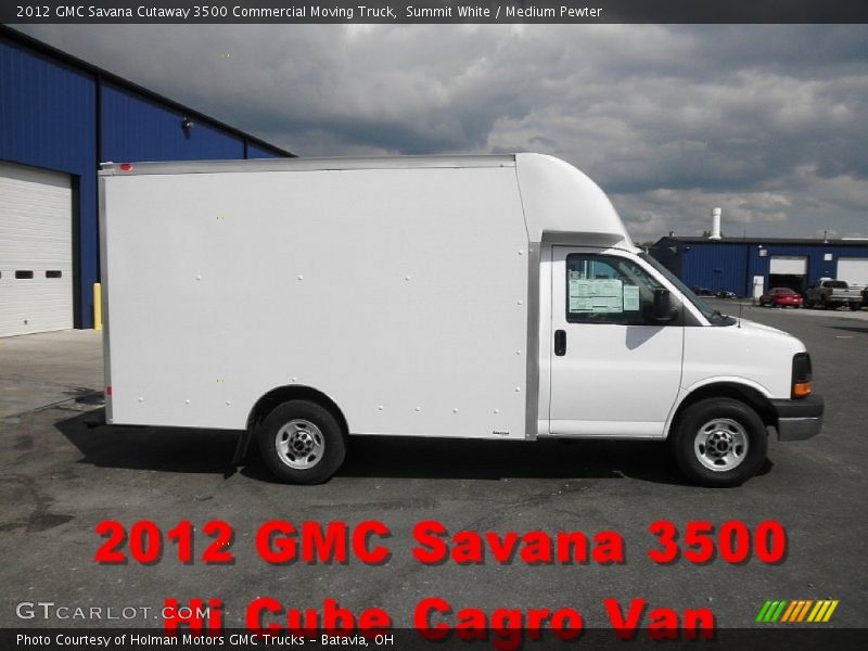 Summit White / Medium Pewter 2012 GMC Savana Cutaway 3500 Commercial Moving Truck