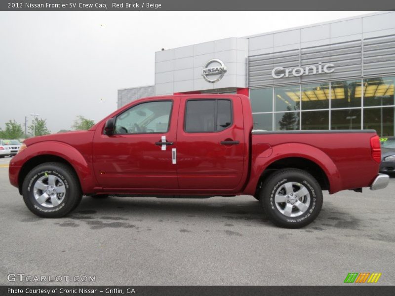 Red Brick / Beige 2012 Nissan Frontier SV Crew Cab