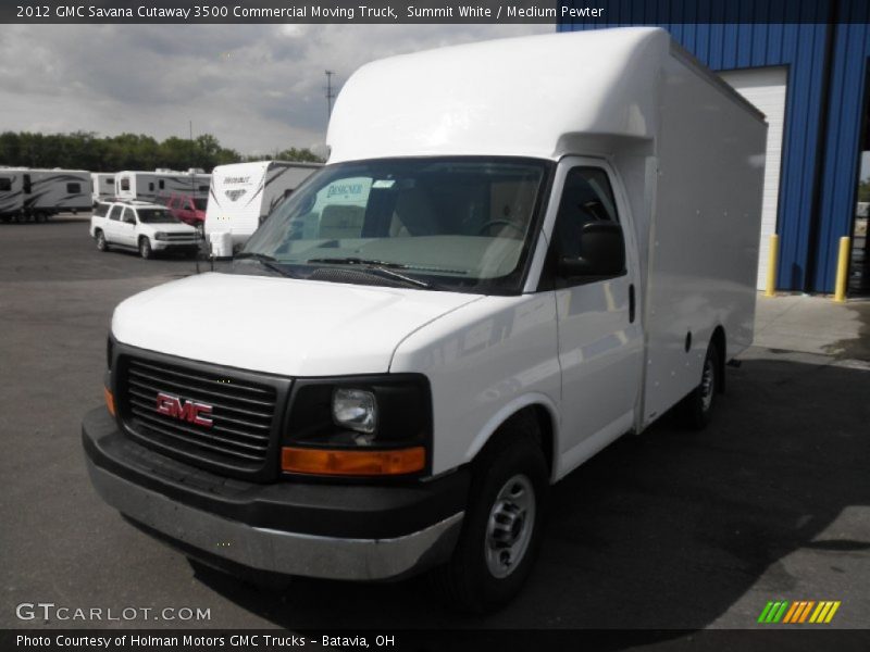 Summit White / Medium Pewter 2012 GMC Savana Cutaway 3500 Commercial Moving Truck