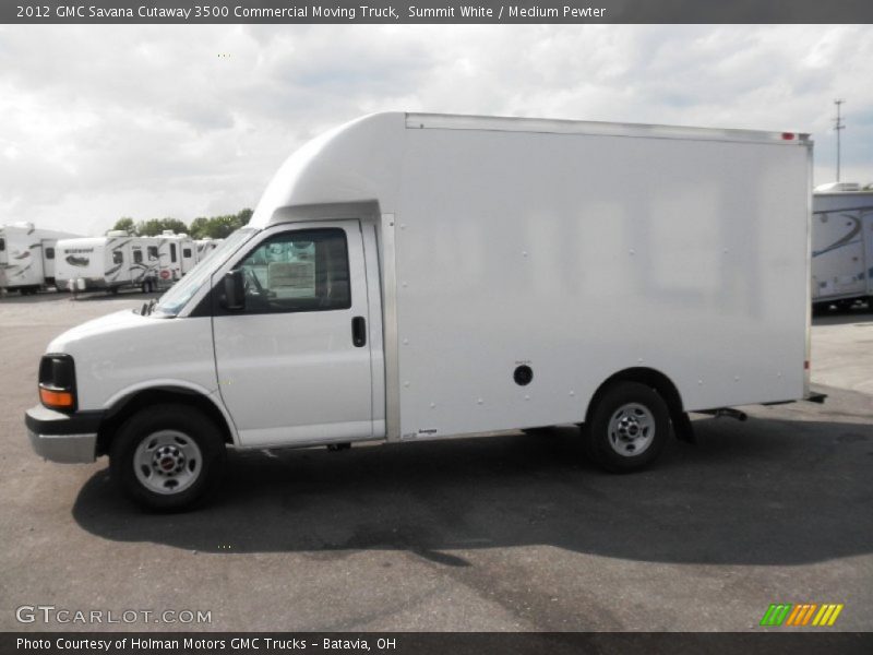 Summit White / Medium Pewter 2012 GMC Savana Cutaway 3500 Commercial Moving Truck