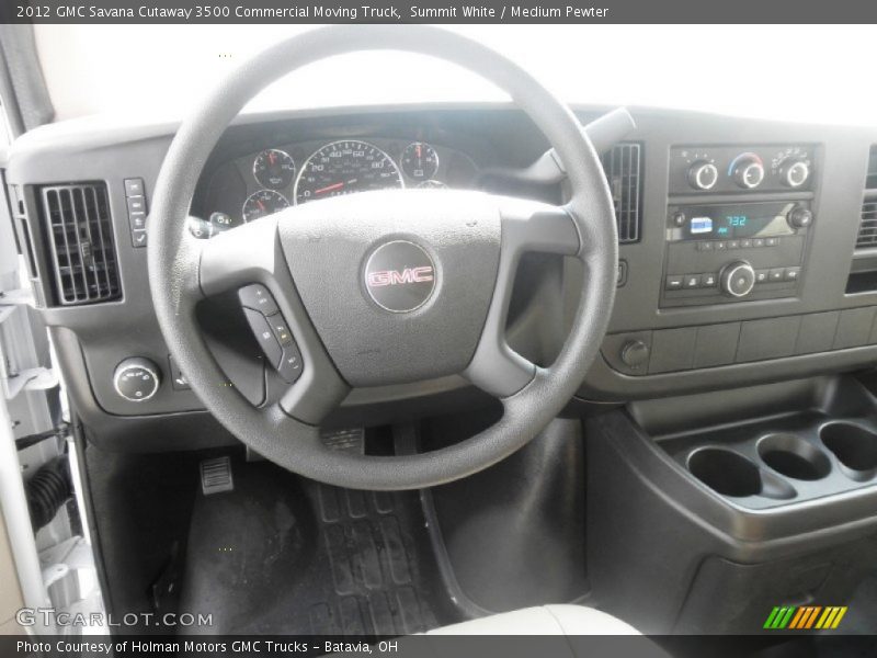 Summit White / Medium Pewter 2012 GMC Savana Cutaway 3500 Commercial Moving Truck