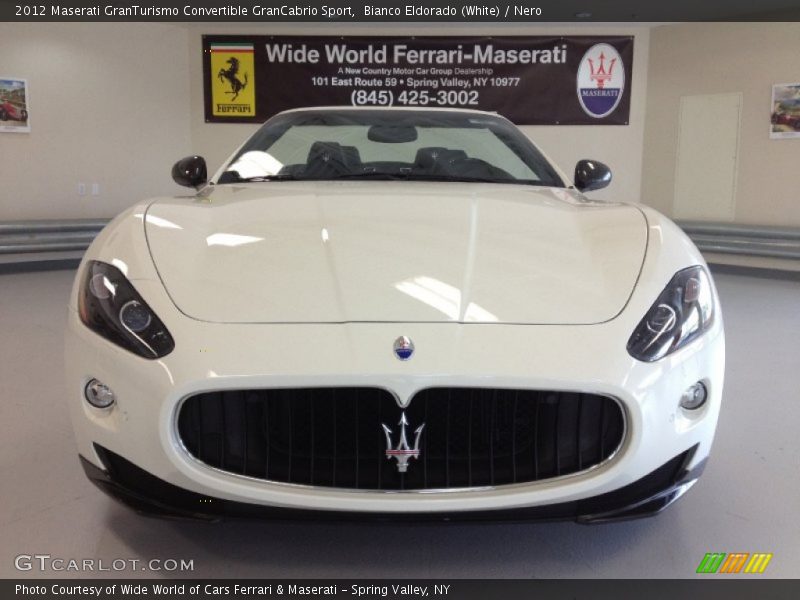 Bianco Eldorado (White) / Nero 2012 Maserati GranTurismo Convertible GranCabrio Sport