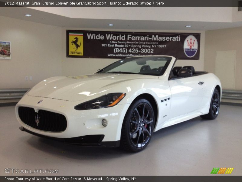 Bianco Eldorado (White) / Nero 2012 Maserati GranTurismo Convertible GranCabrio Sport