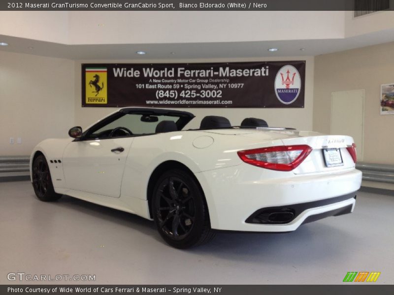 Bianco Eldorado (White) / Nero 2012 Maserati GranTurismo Convertible GranCabrio Sport