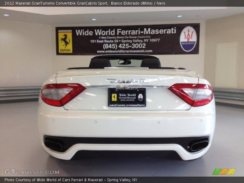 Bianco Eldorado (White) / Nero 2012 Maserati GranTurismo Convertible GranCabrio Sport