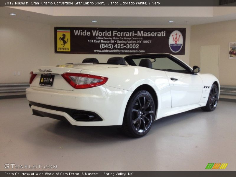 Bianco Eldorado (White) / Nero 2012 Maserati GranTurismo Convertible GranCabrio Sport