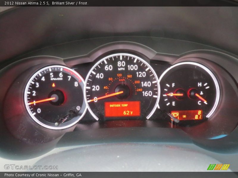 Brilliant Silver / Frost 2012 Nissan Altima 2.5 S