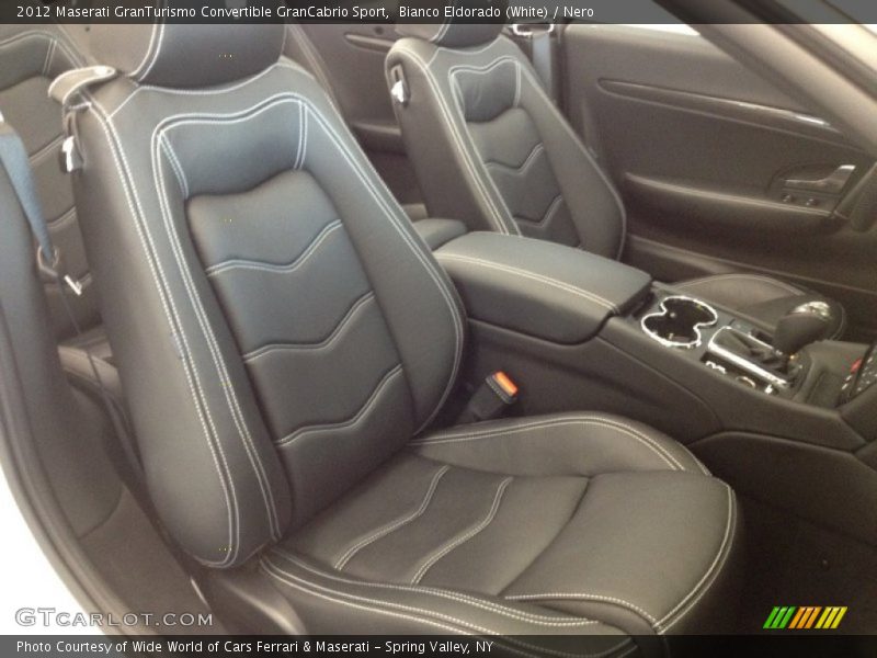 Bianco Eldorado (White) / Nero 2012 Maserati GranTurismo Convertible GranCabrio Sport