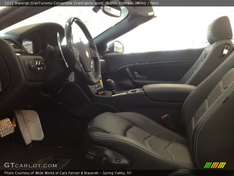Bianco Eldorado (White) / Nero 2012 Maserati GranTurismo Convertible GranCabrio Sport
