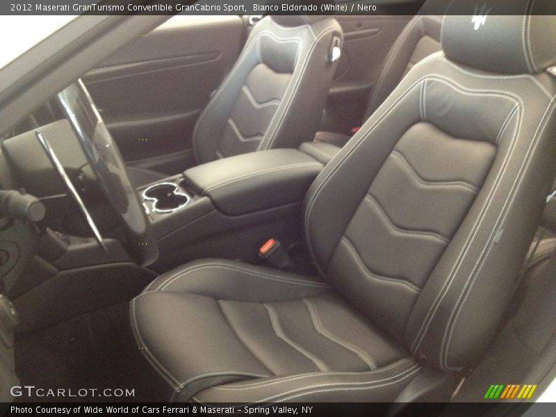Bianco Eldorado (White) / Nero 2012 Maserati GranTurismo Convertible GranCabrio Sport