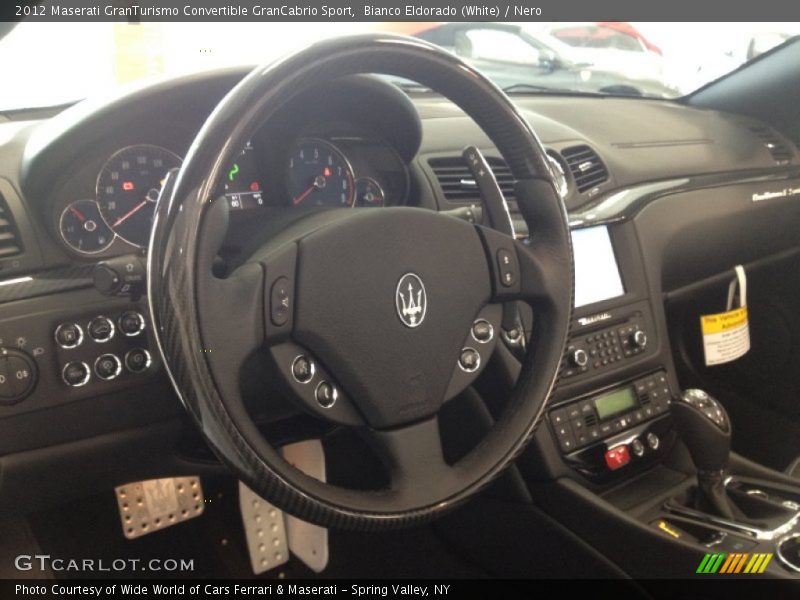 Bianco Eldorado (White) / Nero 2012 Maserati GranTurismo Convertible GranCabrio Sport