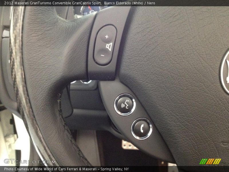 Bianco Eldorado (White) / Nero 2012 Maserati GranTurismo Convertible GranCabrio Sport