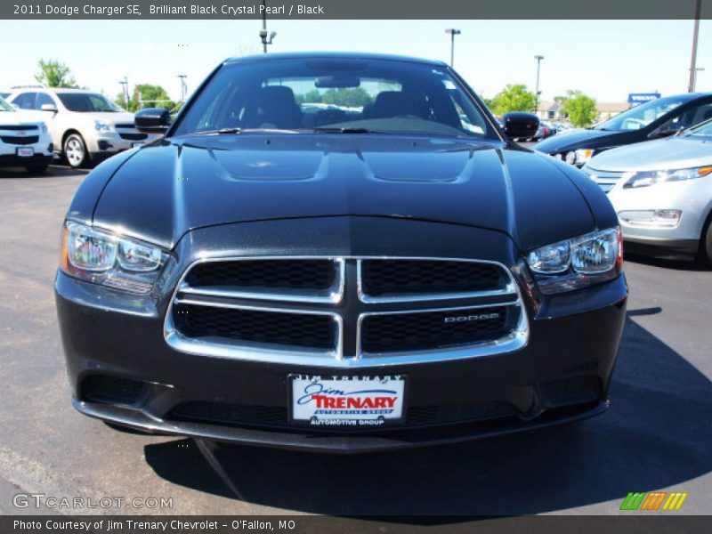 Brilliant Black Crystal Pearl / Black 2011 Dodge Charger SE