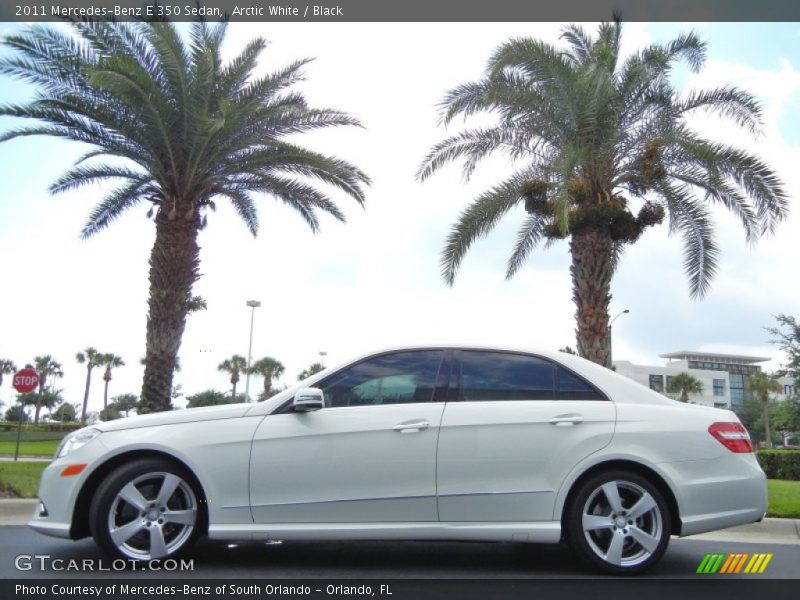 Arctic White / Black 2011 Mercedes-Benz E 350 Sedan