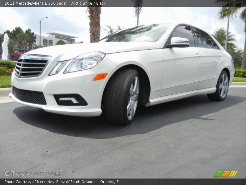 Arctic White / Black 2011 Mercedes-Benz E 350 Sedan