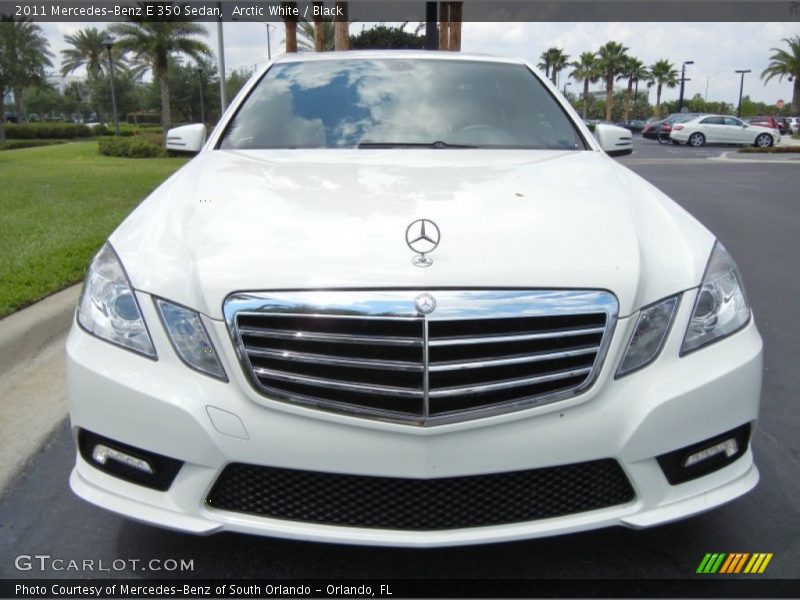 Arctic White / Black 2011 Mercedes-Benz E 350 Sedan