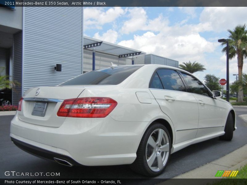 Arctic White / Black 2011 Mercedes-Benz E 350 Sedan