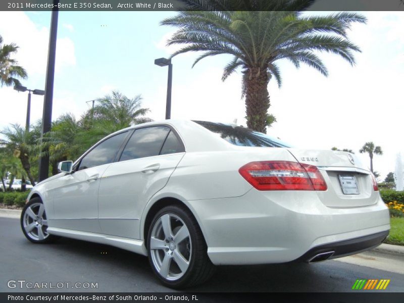 Arctic White / Black 2011 Mercedes-Benz E 350 Sedan