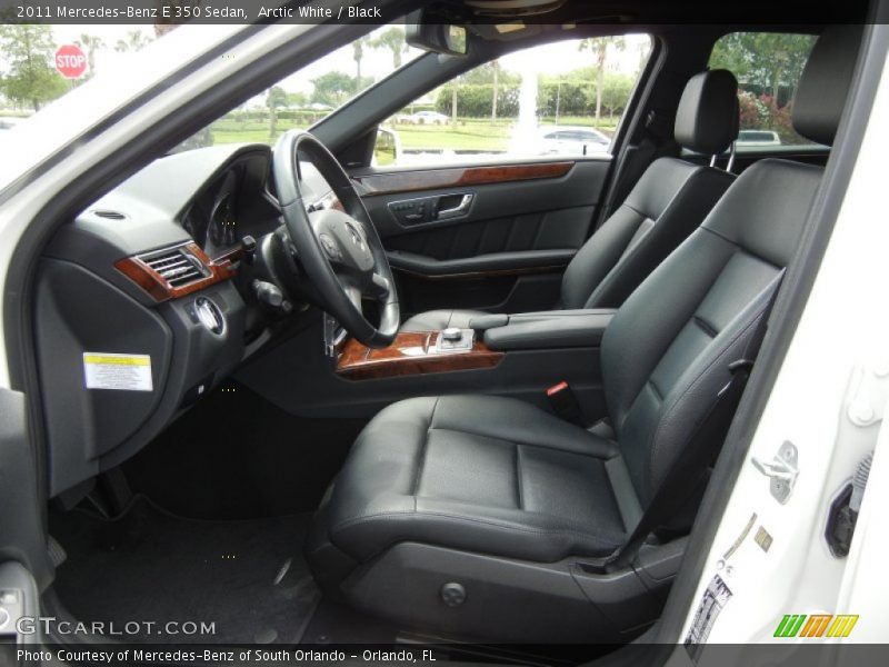 Arctic White / Black 2011 Mercedes-Benz E 350 Sedan