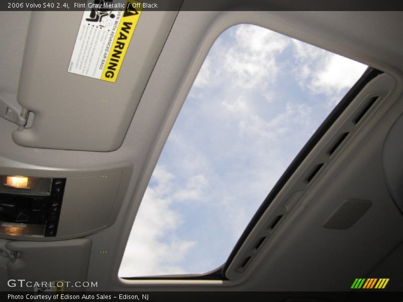 Flint Gray Metallic / Off Black 2006 Volvo S40 2.4i