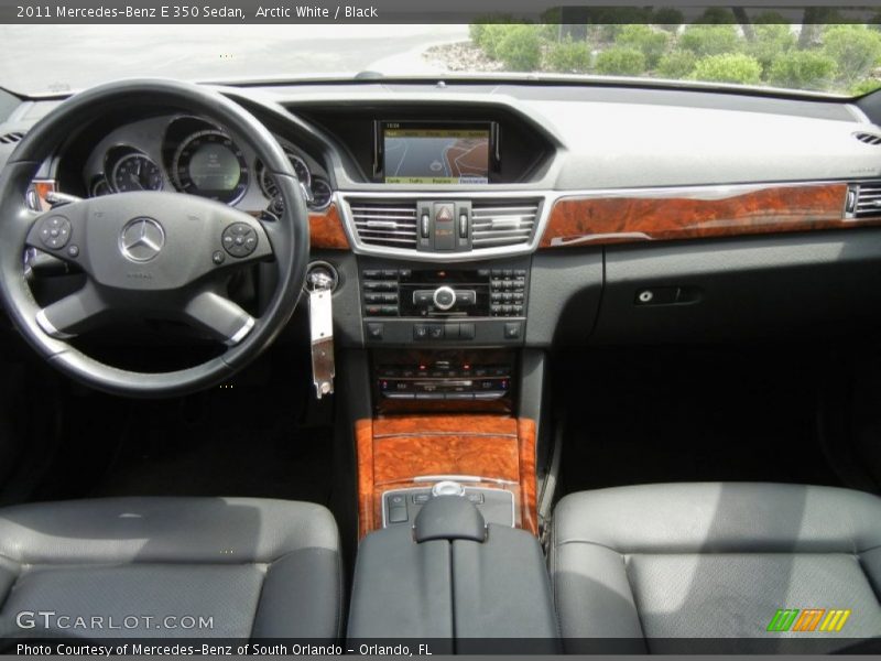Arctic White / Black 2011 Mercedes-Benz E 350 Sedan