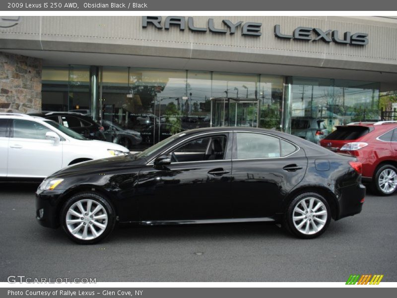 Obsidian Black / Black 2009 Lexus IS 250 AWD