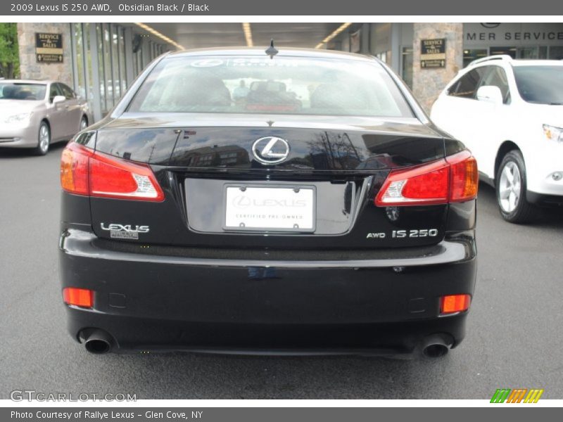 Obsidian Black / Black 2009 Lexus IS 250 AWD