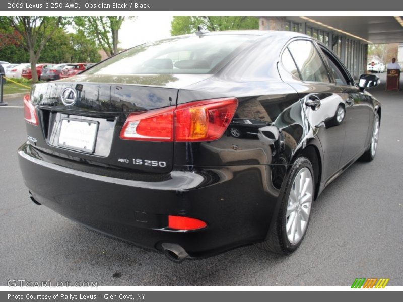 Obsidian Black / Black 2009 Lexus IS 250 AWD