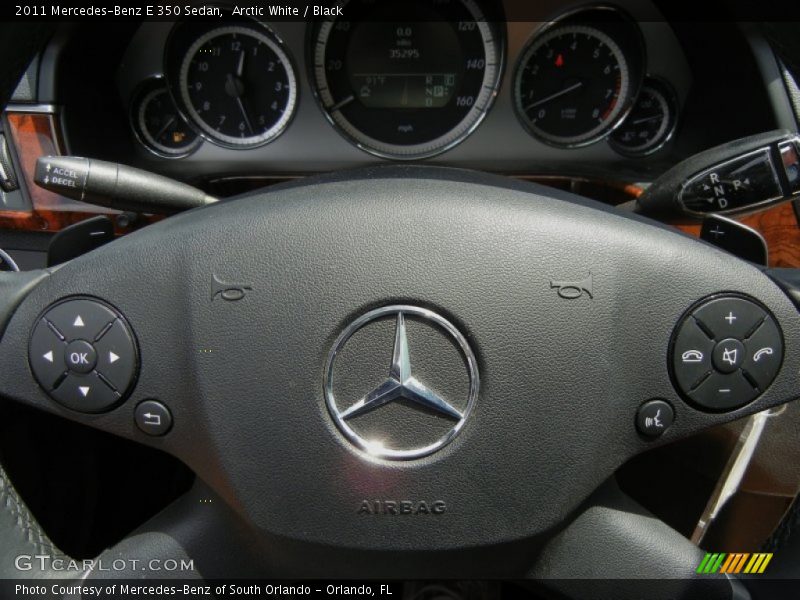 Arctic White / Black 2011 Mercedes-Benz E 350 Sedan