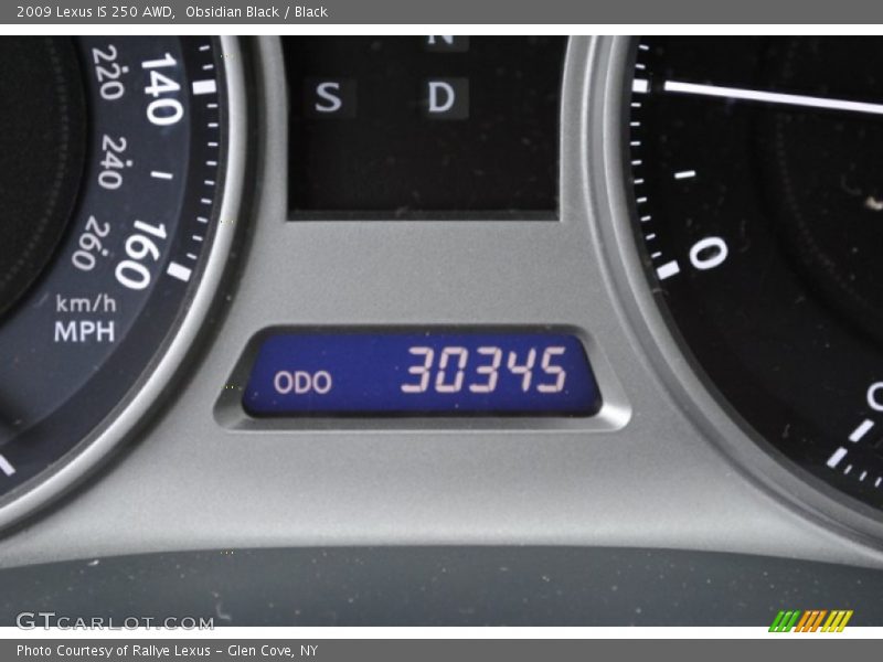 Obsidian Black / Black 2009 Lexus IS 250 AWD
