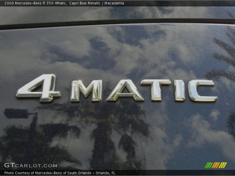 Capri Blue Metallic / Macadamia 2009 Mercedes-Benz R 350 4Matic