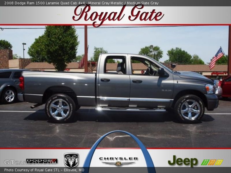 Mineral Gray Metallic / Medium Slate Gray 2008 Dodge Ram 1500 Laramie Quad Cab 4x4