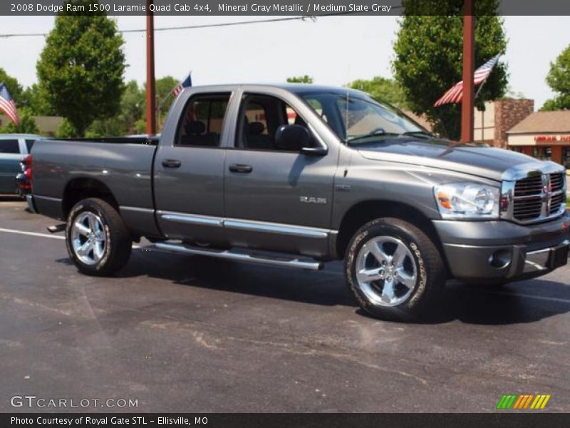Mineral Gray Metallic / Medium Slate Gray 2008 Dodge Ram 1500 Laramie Quad Cab 4x4