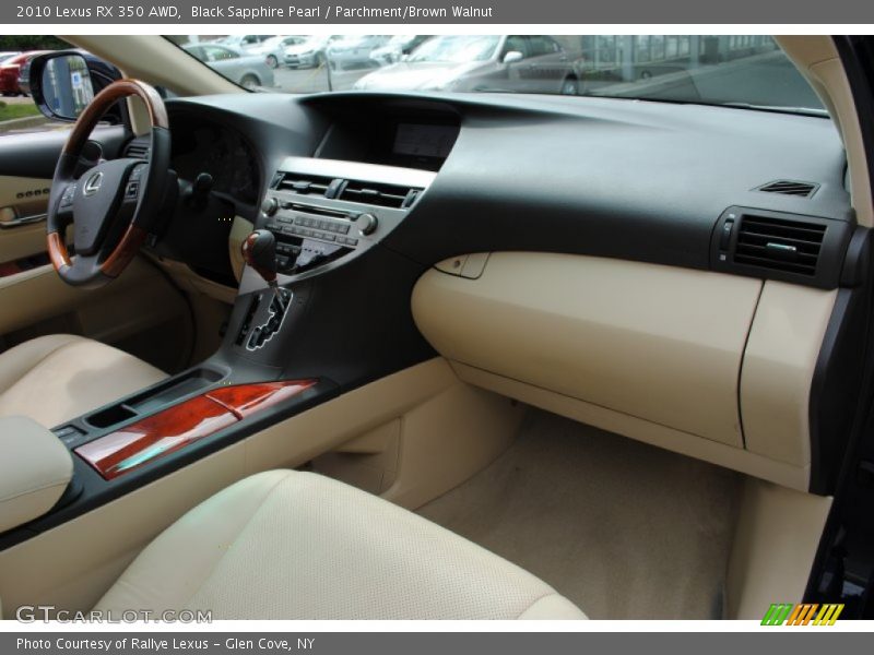 Black Sapphire Pearl / Parchment/Brown Walnut 2010 Lexus RX 350 AWD