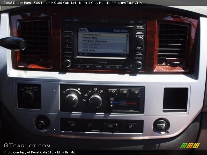 Mineral Gray Metallic / Medium Slate Gray 2008 Dodge Ram 1500 Laramie Quad Cab 4x4