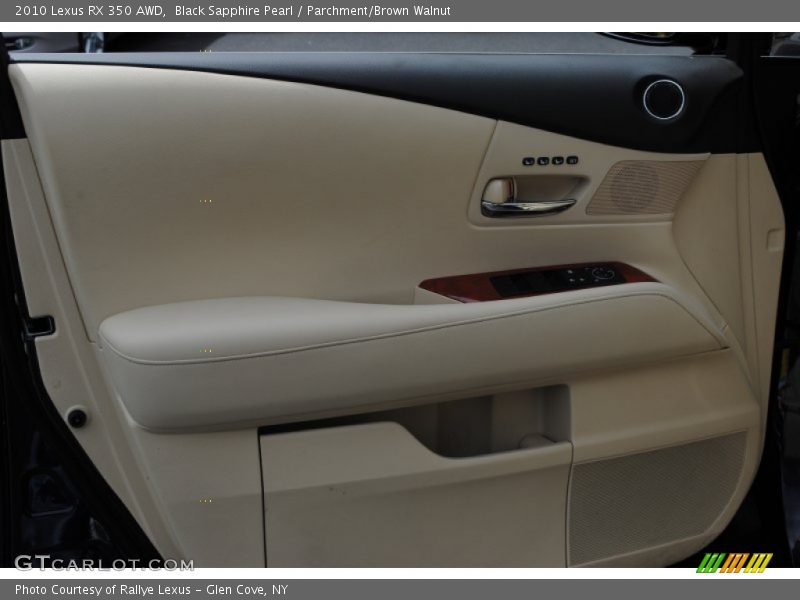 Black Sapphire Pearl / Parchment/Brown Walnut 2010 Lexus RX 350 AWD