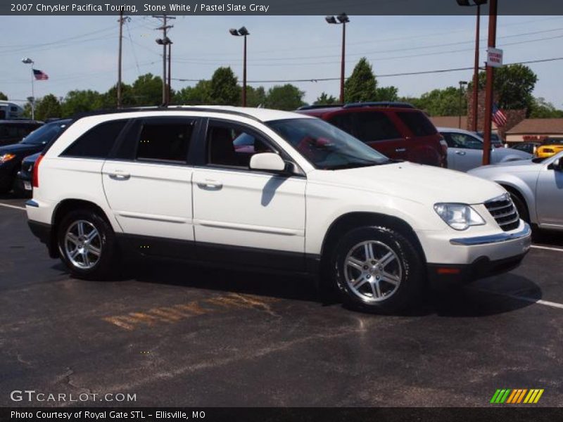 Stone White / Pastel Slate Gray 2007 Chrysler Pacifica Touring