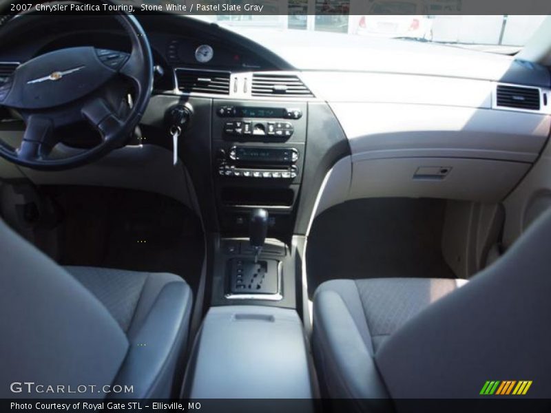 Stone White / Pastel Slate Gray 2007 Chrysler Pacifica Touring