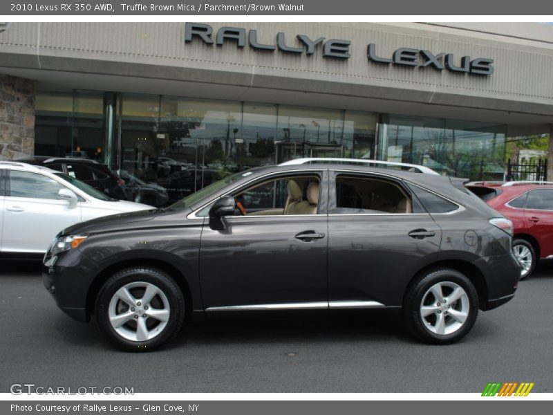 Truffle Brown Mica / Parchment/Brown Walnut 2010 Lexus RX 350 AWD