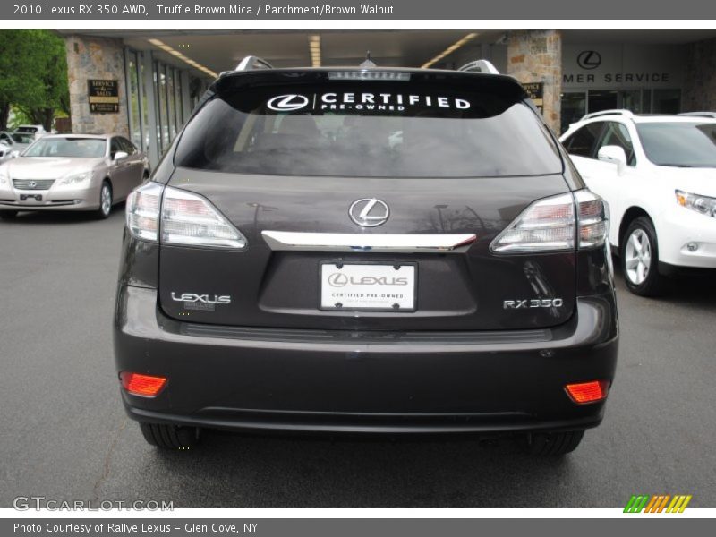 Truffle Brown Mica / Parchment/Brown Walnut 2010 Lexus RX 350 AWD