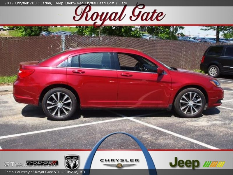 Deep Cherry Red Crystal Pearl Coat / Black 2012 Chrysler 200 S Sedan