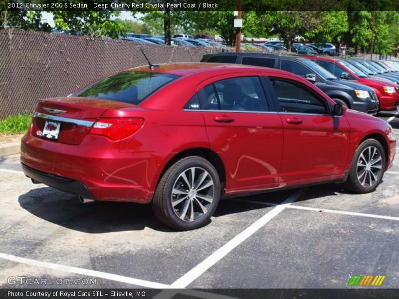Deep Cherry Red Crystal Pearl Coat / Black 2012 Chrysler 200 S Sedan