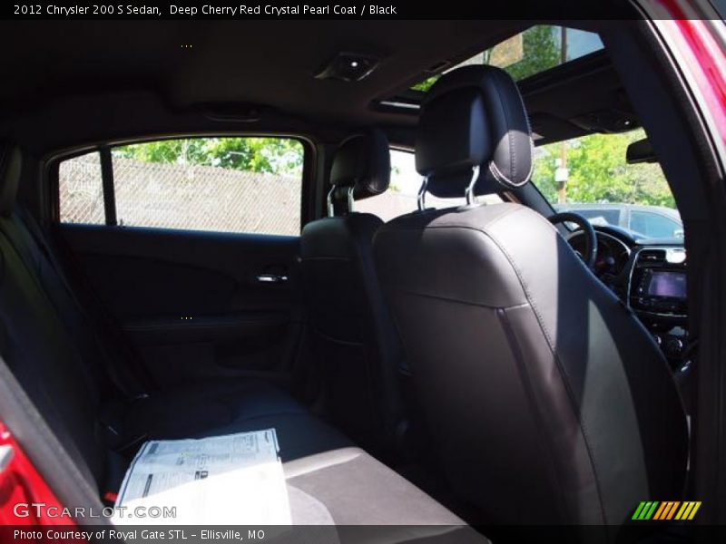 Deep Cherry Red Crystal Pearl Coat / Black 2012 Chrysler 200 S Sedan