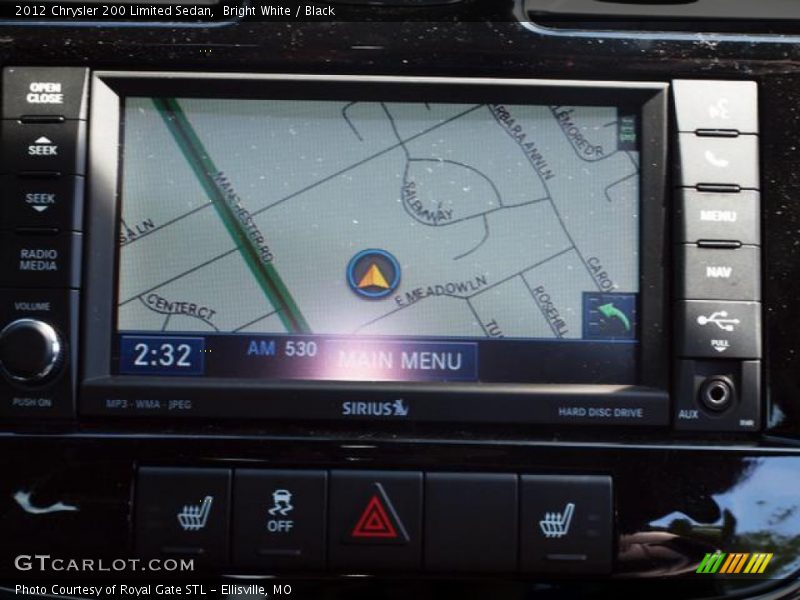 Bright White / Black 2012 Chrysler 200 Limited Sedan