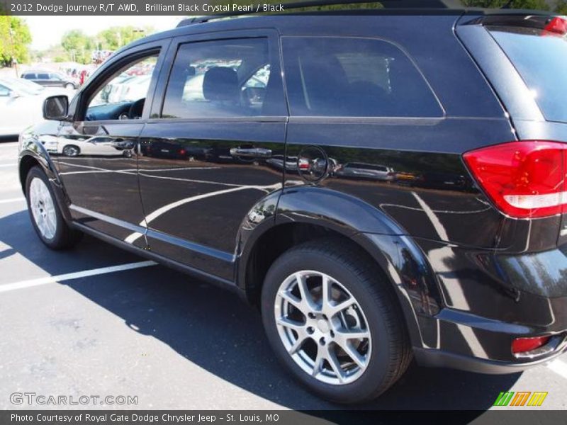 Brilliant Black Crystal Pearl / Black 2012 Dodge Journey R/T AWD