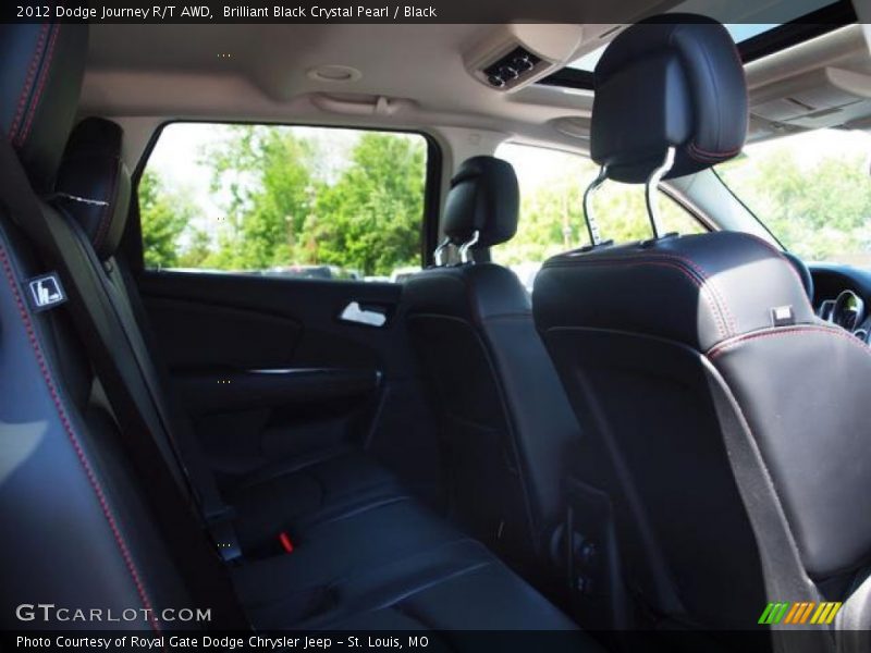 Brilliant Black Crystal Pearl / Black 2012 Dodge Journey R/T AWD