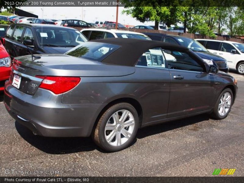 Tungsten Metallic / Black 2012 Chrysler 200 Touring Convertible