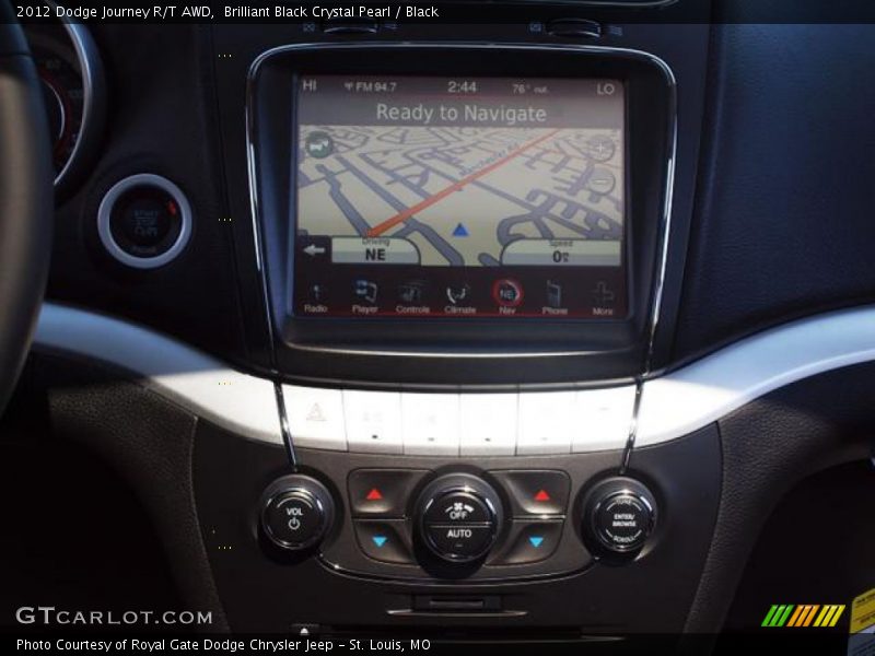Brilliant Black Crystal Pearl / Black 2012 Dodge Journey R/T AWD